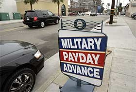 A Military Payday Loan Debate Rages On
